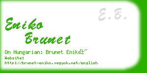 eniko brunet business card